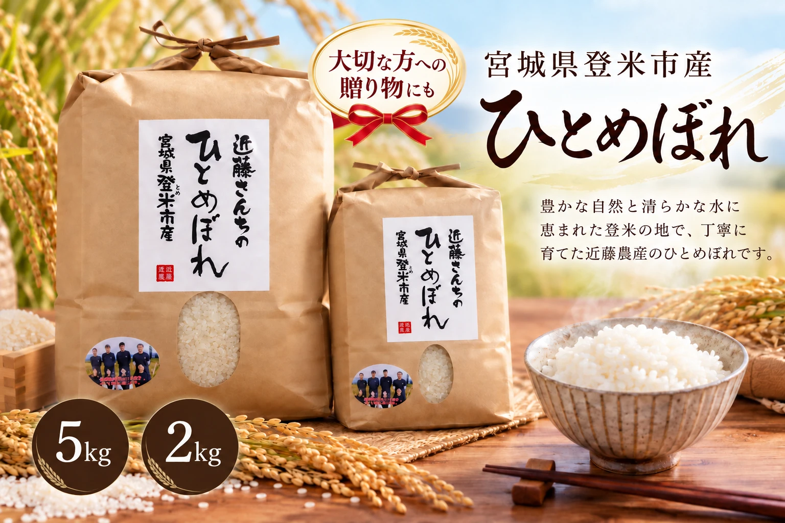 近藤さんちのひとめぼれ 5kg・2kg